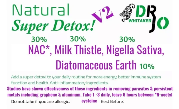 Natural detox supplement with NAC, milk thistle, and more.