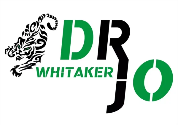 DRJ Whitaker logo with a tiger.