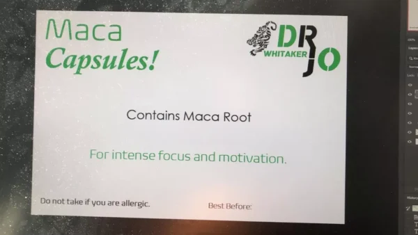 Maca root capsules for focus and motivation.