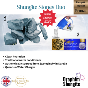 Shungite Water Stones & Charger Duo Pack