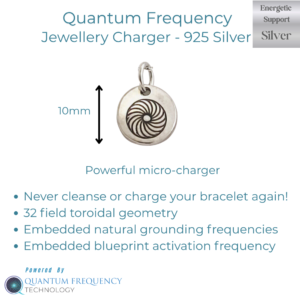 Quantum Frequency Jewellery 925 Silver Micro-Charger