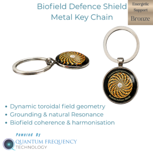 Biofield Defence Shield Metal Key Chain