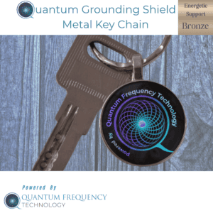 Quantum Grounding Shield Metal Key Chain
