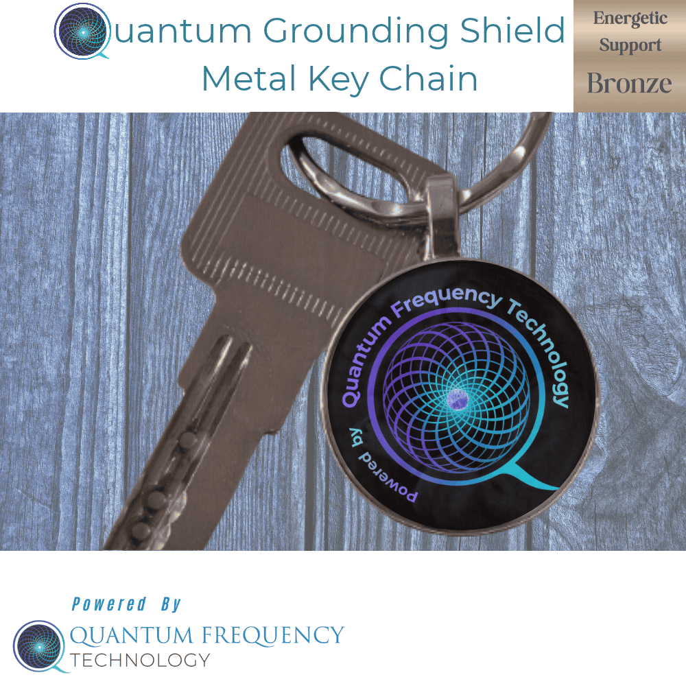 Quantum Grounding Shield Metal Key Chain